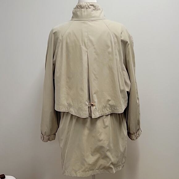 Larry Levine Microfiber Coat/Jacket Women's Size L Zip and Button Closure Nice! - Picture 6 of 13
